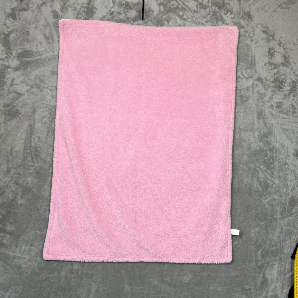 Hudson‎ Baby Blanket Fox Hedgehog Raccoon Woodland Animals HB Sherpa Pink